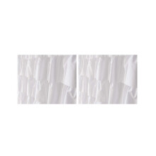 2x Douchegordijn met ruches, zacht polyester, decoratieve badkameraccessoires, ideaal voor onder de