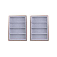 2x Zonnebrillenhouder met 4 vakken, brillenhouder, sieradenorganizer