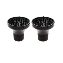 2x Universele kappers- en stylingtool: föhn met diffuser.