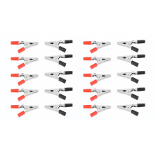 20 stuks 50 mm testsonde met plastic handvat en metalen krokodilklemmen