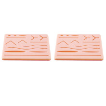 2X Skin Suture Training Kit Pad Suture Training Kit Suture Pad Trauma Accessories for Practice and Training
