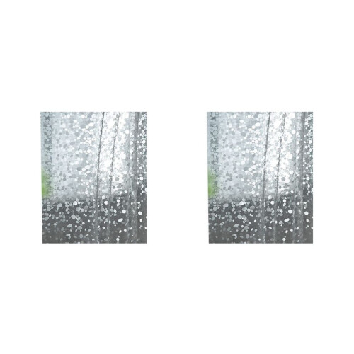 2X Transparent Shower Curtain Lining, Pebble Pattern Plastic Bathroom Shower Curtain