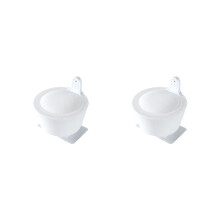 2X Wall Detergent Dispenser Touchless Soap Dispenser Refillable Manual Liquid Container NoDrill Pump