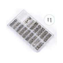3000Pcs Stainless Steel Eyeglasses Watch Repair Screw Replacement Kit Set Tiny Screws Nut Assortment