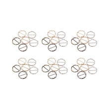 36 stuks sjaalringclips, t-shirt- en stropdasclips voor dames, metalen t-shirt taille-aansnoerclip,
