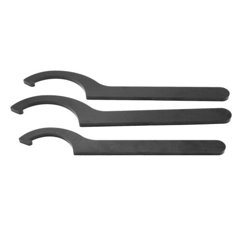 3Pcs Spanner Wrench Set Coilover Adjustment Tool Hook C Steel Shock Adjuster for Absorber Coil over