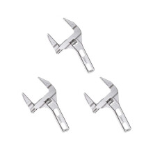 3X Adjustable Wrenches 6-68mm Wide Jaw Wrench Bathroom Wrench Hand Tools for Tightening or Loosening