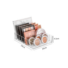 3X Makeup Organizer, Compact Makeup Palette Organize, 7 Sections Cosmetics Storage Box for Bathroom