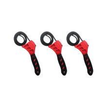 3pcs Multifunctional Belt Wrench Wrench Bottle Opener Auto Repair Filter Dual-Purpose Wrench Red
