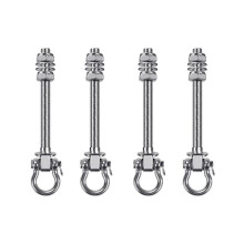 4x Stevige Schommelhaak Yoga Hangmat Zandzakhaak Hangstoel Accessoires voor Speeltuin Veranda Yoga