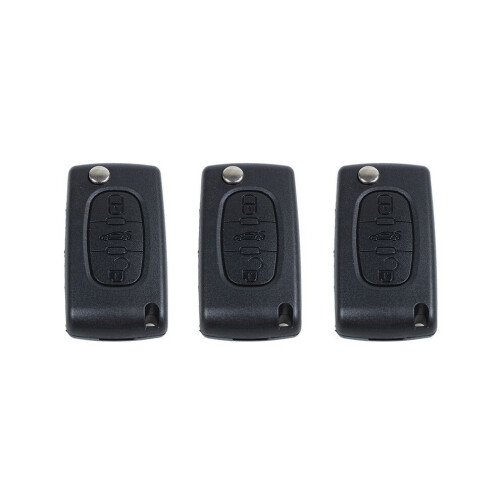 3X Key Remote Shell for 407 and 407 SW Foldable 3 Buttons