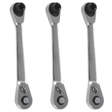 3X Double Fast Ratchet Wrench Ratchet Wrench Bit Fast Socket Wrench Screwdriver Screwdriver Tool