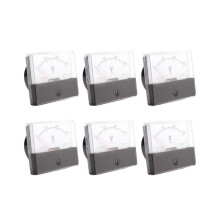 6x Rechthoekige AC 0-300V Analoge Spanningspaneelmeter Voltmeter DH670