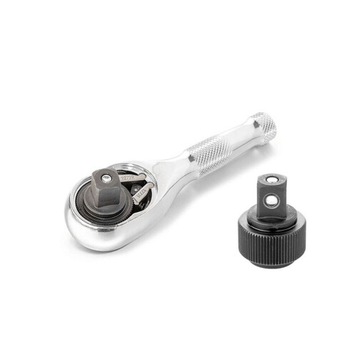 72-Tooth Quick Socket Ratchet Wrench, Large, Medium and Small Flying Two-Way Horn Short Handle Auto 1