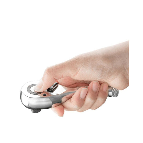 72-Tooth Quick Socket Ratchet Wrench, Large, Medium and Small Flying Two-Way Horn Short Handle Auto 2