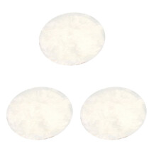 3X Faux Sheepskin Wool Carpet 30 x 30 cm Fluffy Soft Longhair Decorative Carpet Cushion Chair Sofa Mat
