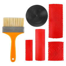 6 Pcs Wood Graining Tools, Soft Rubber Wood Grain Maker Painting, DIY Faux Wood Texture for Wall Floor