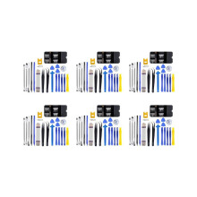 6x 45-in-1 reparatieset voor LCD-schermen van mobiele telefoons, laptops, horloges en brillen.