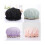 4 Pack Waterproof Reusable Shower Cap, Elastic Bathing Shower Hat Double Layers Bathing Hair Cap Bath 2