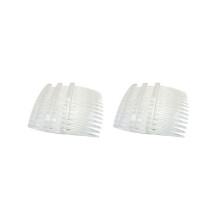 40 x transparante plastic haarclips/zijkammen/speldjes 70x40mm