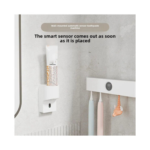 Automatic Sensing Toothpaste Dispenser Child-Friendly Electric Toothpaste Applicator with Storage Rack 2