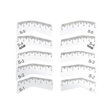 5 Paar Wenkbrauwlinialen DIY Wenkbrauw Tekengids Styling Vormgeving Verzorging Sjabloon Kaart Wenkbrauw