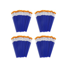 400 stuks platte verfkwasten, kleine kwasten in bulk voor detailschilderen, nylon kwasten