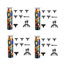 4X Barber Haartrimmer Oplaadbare Graffiti Elektrische Trimmachine Baardtrimmer Scheerapparaat