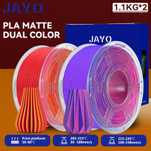 JAYO 3D-Drucker-Filament, 2 Rollen, 1,75 mm, Mattes Dual Color PLA, für FDM-Drucker