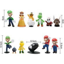 Zestaw figurek ZSWQ Super Mario Mini, artykuły na przyjęcie urodzinowe, figurki do babeczek, artykuły