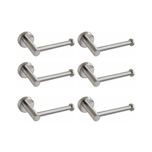 6X Toilet Tissue Paper Roll Holder Stainless Steel Wall Mount for Bathroom Kitchen