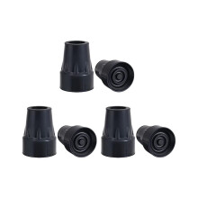 Kainalosauvan kärjet, 2,5 cm:n (2,5 cm) kestävät, liukumattomat kumiset kävelykepin kärjet, kävelykepin