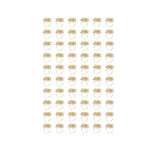 60Pack Napkin Rings, Gold Napkin Rings Buckles for Table Decorations, Wedding, Dinner,Party, DIY Decoration,Gold