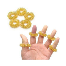 40 Pieces Spiky Sensory Finger Rings, Spiky Finger Ring/Acupressure Ring Set Silent Stress Reducer and