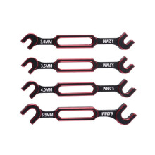 4Pcs Wrench 3-3.2 3.5-3.7 4-5 5.5-6mm Double End Universal Spanner Turnbuckle Wrench for RC Car Axial