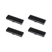 4X Slim Matte Hard Metal Brillenetui Leesbrillen Brillenetui Beschermhoes Zwart