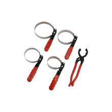 5PCS Standard Oil Filter Swivel Wrench Set 2-3/4 - 5-1/4 Inch Adjustable Oil Filter Pliers Oil Filter