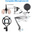 USB Condenser Microphone, Computer PC Microphone Kit with Adjustable Scissor Arm Stand Shock Mount for 3