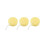 3X Yellow Round Bath Body Shower Soft Sponge with Hanging Loop 1