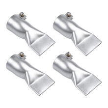 4x, 40 mm platte buisvormige mondstuk met brede opening voor kunststoflaspistool/heteluchtverwarming/voor