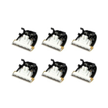 6x elektrische tondeuse/trimmer voor huisdieren, geschikt voor honden, met keramisch titanium mes, voor