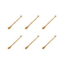 6X Brown Plastic Handle Back Scratch Helper Massager 48 cm