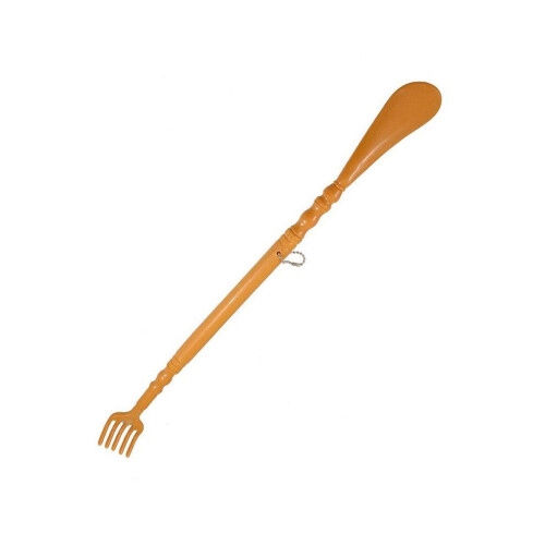 4X Brown Plastic Handle Back Scratch Helper Massager 48 cm 2