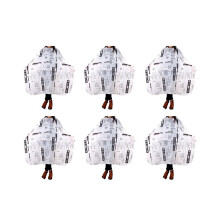 6X Kappersschort voor volwassenen, kapperscape, haarknipdoek, zwart
