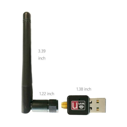 Ασύρματος προσαρμογέας USB RT5370N 150Mbps με κεραία 2dBi - 2.4GHz 802. 2