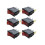 6X Rocker OFF Φωτεινό Διπολικό 28x10mm 250V 15A 3 Ακροδέκτες ΚΟΚΚΙΝΟ 1