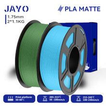 JAYO 3D-Druckerfilament, 2 Rollen, 1,75 mm, PLA Matte / Dual Color Matte, für FDM-Drucker
