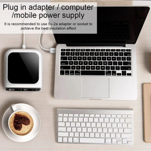 Posavasos eléctrico USB para calentar tazas y té. 1