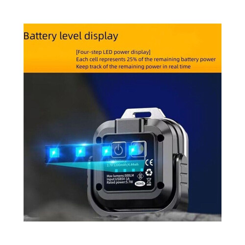 2X EDC LED φως εργασίας, φορητά επαναφορτιζόμενα μαγνητικά 1