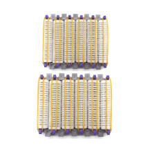 48-delige set nylon haarrollers met klittenbandsluiting voor permanenten bij de haaraanzet, inclusief